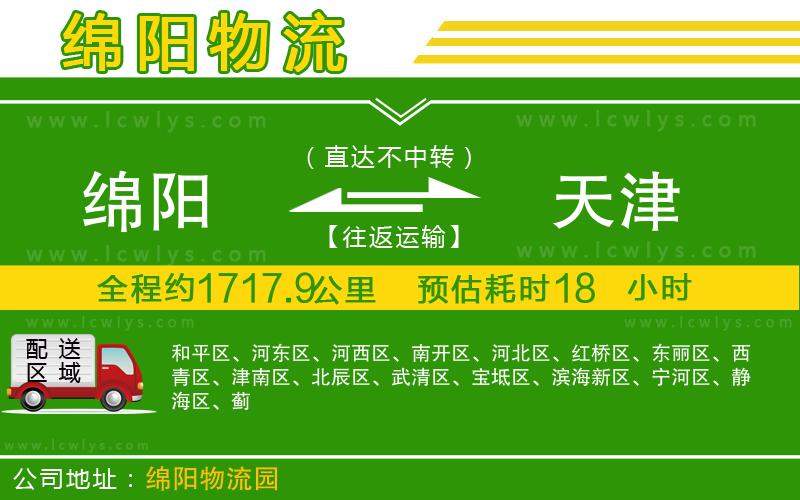 綿陽到天津貨運(yùn)公司