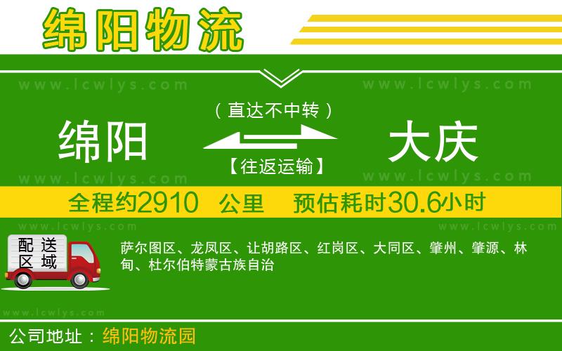綿陽(yáng)到大慶物流專線