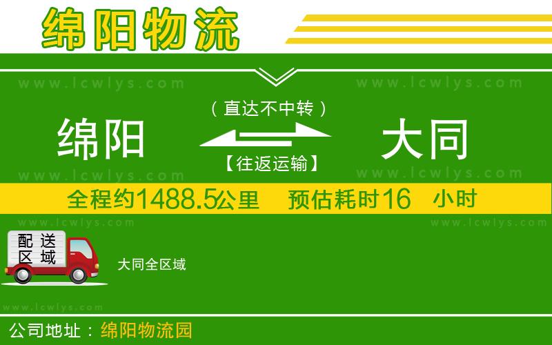 綿陽到大同物流專線