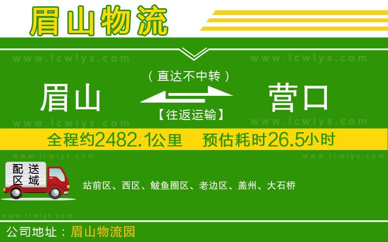 眉山到營(yíng)口物流專線