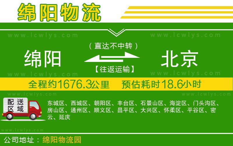 綿陽(yáng)到北京物流專(zhuān)線