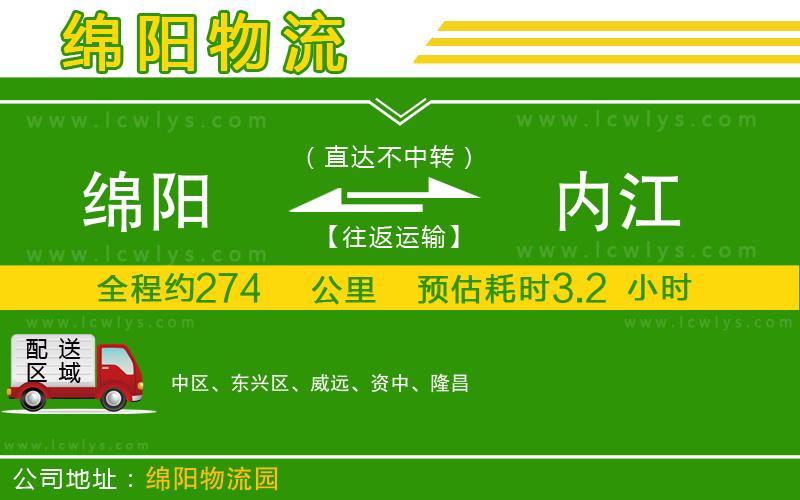 綿陽到內(nèi)江物流專線