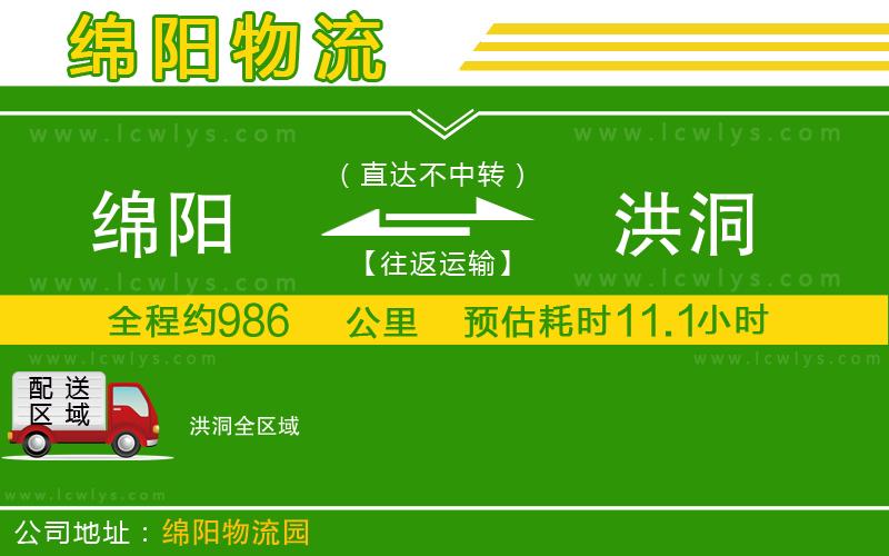 綿陽(yáng)到洪洞物流專線