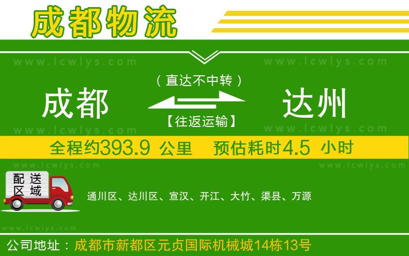 成都到達(dá)州專(zhuān)線(xiàn)