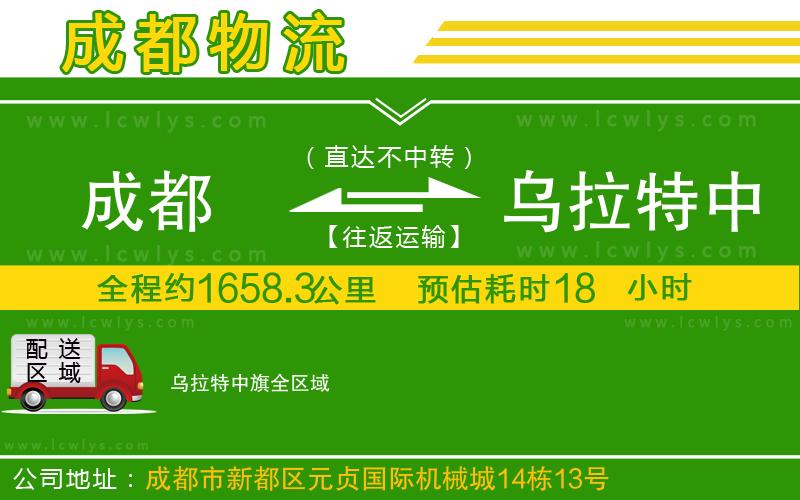 成都到烏拉特中旗貨運